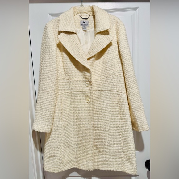Worthington Jackets & Blazers - Worthington Cream Wool Blend Coat